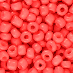 rocailles 4mm coral red, 20 gram